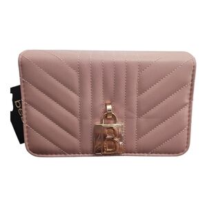 Bebe AERIN Blush Quilted Cross Body/ Clutch With Chain Detail‎ Strap NEW